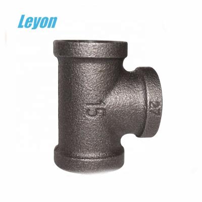 China Hot Selling Manufacturer Black Malleable Iron Pipe Fittings Steam Clamps Tee With Normal Square Edge Of Equal Tees for sale