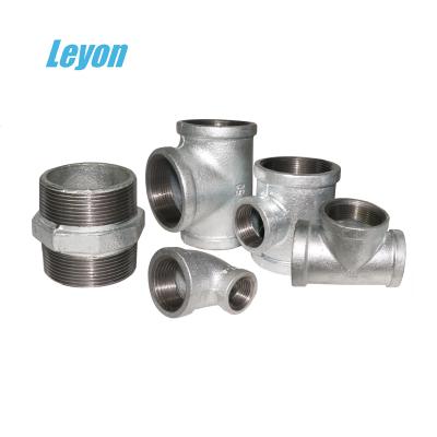 China Steam Galvanized Steel Plumbing Pipe Fittings Material Dimensions Names Of Elbow Fittings Plumbing Malleable Iron Fittings for sale