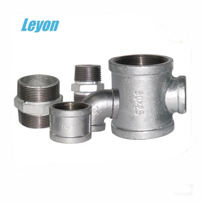 China pipe fitting dimensions asme b16.3 DN 200 pipe equal tee galvanized pipe fittings 1/8