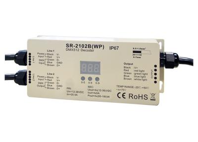 Chine RGBW 4 creuse des rigoles la sortie du décodeur DMX512 l'estimation qu'extérieure IP67 imperméabilisent 720W maximum à vendre