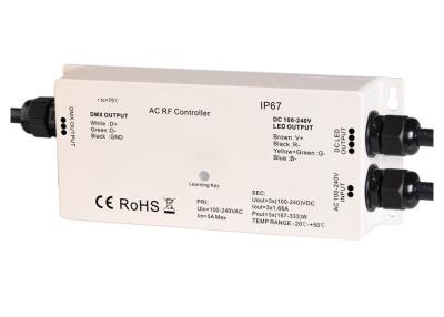 Chine Bande à haute tension rf - contrôleur de DMX, décodeur RVB 5A maximum IP67 de LED de Dmx des 3 Manche à vendre