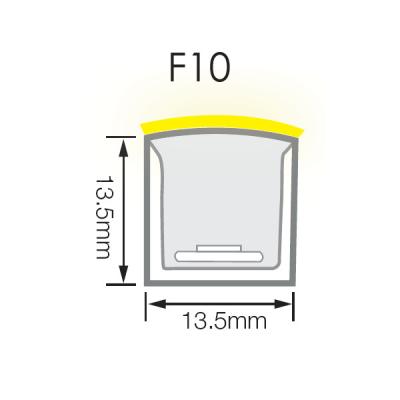 Chine Le tube au néon de silicone de PVC de 10W/M allume flexible imperméable de 24VDC IP68 à vendre