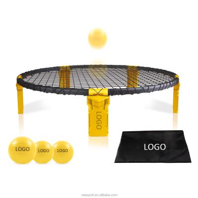 China Fast Delivery Competition OEM Logo Outdoor Bounce Game Ball Custom Round Shape Net Beach Volleyball Set With Creative Leg Design for sale