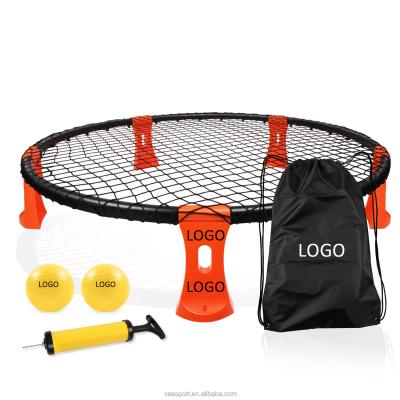 China Competition Roundnet Ball Set OEM Customized Logo Printing On Legs Beach Volleyball Backyard Workout Sports Roundnet Ball for sale