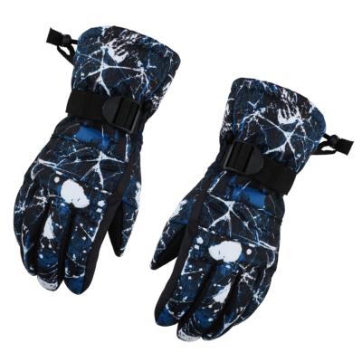 China Outdoor Motorcycle Sports Creative Men's Outdoor Ski Riding Mitten Graffiti Pattern Sports Finger Mitt For Mountaineering Mittens for sale