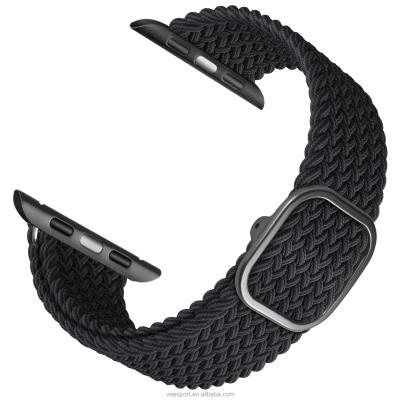 China Leisure Watch Band Strap Adapter Nylon Woven Free Shipping Elastic Price Bracelet For iWatch 6 Series Se 5 4 3 2 1 for sale