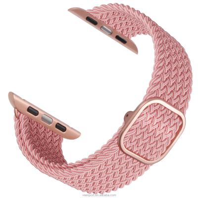 China Colorful Leisure Fabric Watch Strap Woven Watch Band For Apple Watch Band Customization Watch Strap 38mm 40mm 42mm 44mm for sale