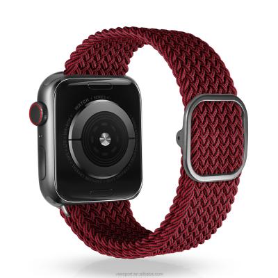 China Red Elastic Leisure Smart Watch Wristbands Watch Band 38/40mm 42/44mm Accessories For iWatch Series 6/5/4/3/2/1Watch Band for sale