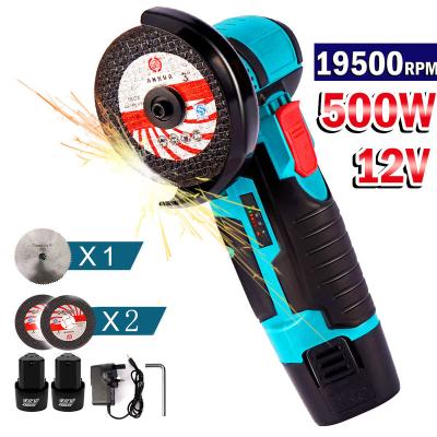 China Easy To Use 12V 19500rpm Mini Angle Grinder Polishing Cutting Portable Brushless Mini Angle Grinder 500W 3 Inch Portable Multifunctional Machine for sale