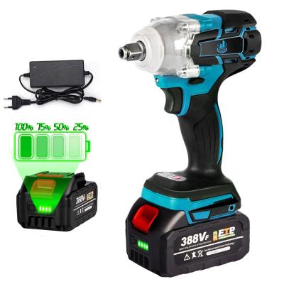 China Wholesale Rechargeable Brushless Electric Screwdriver Impact Wrench Cordless 18V Handheld Power Tools + 1 Battery 25X20X10cm for sale