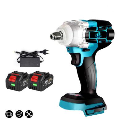 China Competitive Price 18V Impact Wrench Rechargeable Handheld Electric Brushless Screwdriver Cordless Power Tools+ 2 Battery 25X20X10cm for sale