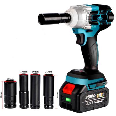 China 3 Power Tools+1 Speed ​​Impact Wrench 1/2 Inch Brushless Cordless Electric Wrench Screwdriver Rechargeable Multifunctional Battery 25X20X10 cm for sale