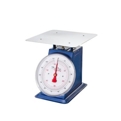 China With Ladder Tray Market Round Pan Spring Scales For 60kg Capacity for sale