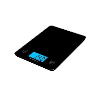 China Weight Measuring g/lb/oz/ml LCD Backlight Display Tempered Glass Electronic Kitchen Scale for sale