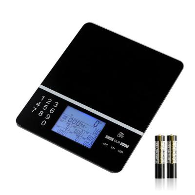 China tempered glass & ABS Digital Precision Balance Nutrition Kitchen Scale Measuring Grams for sale