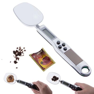 China With Portable Handheld Digital Measuring Scale 300g Spoon Scale Tray Kitchen 0.1g for sale