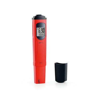 China Newest Hot Selling Automatic Temperature Compensation Pen Type High Accuracy Digital pH And Temperature Meter With ATC for sale