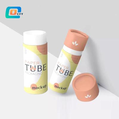 China Reusable Tube Deodorant Containers Pump Style Biodegradable Cosmetic Paper Top-Fill for Lip Balm and Lip Gloss for sale