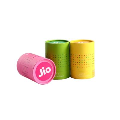 China CFY Custom Biodegradable Biodegradable Cylinder Electronics Eco-friendly Packaging For Electronic Product Paper Tube Box Packaging Factory for sale