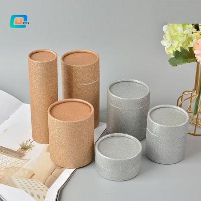 China Biodegradable Luxury Fancy Cylinder Container Custom Customized Cardboard Paper Tube For Eye Cream Packaging Recycled Cosmetic Packaging for sale