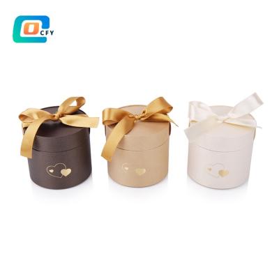 China Handmade Cardboard Tube Packaging Kraft Paper Cardboard Air Freshener Containers Custom Chocolate Tin Can Craft Core Food Grade for sale