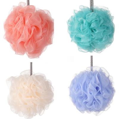 China EXFOLIATE Colorful Eco-Friendly Blast Mesh 50g Natural PE Loofah Bath Sponge Hot Selling Natural Bath Sponge for sale