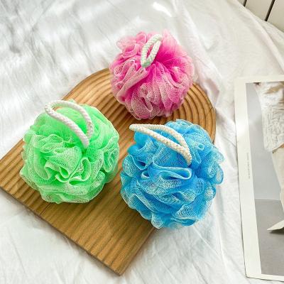 China EXFOLIATING Colorful Bath Loofahs Sponge Bath Blast Body Scrubber PE Ball Mesh Shower Sponge for sale