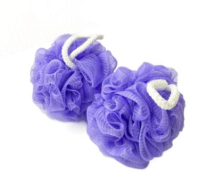 China EXFOLIATING Custom Wholesale Exfoliating Body Skin Purple Shower Sponge Blow Cheap Bath Loofah for sale