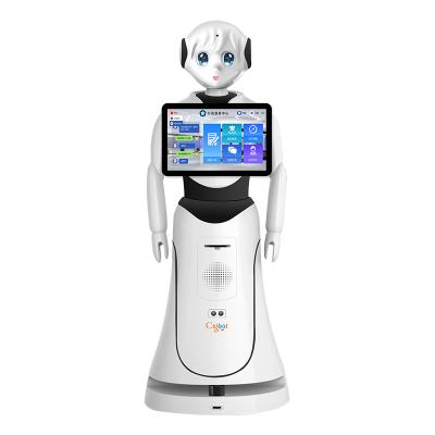 China Hotels Light Robot Navigation Intelligent Front Desk Robot for sale