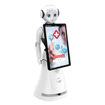 China Hospitality welcome and greeting service robots used in hotel for sale