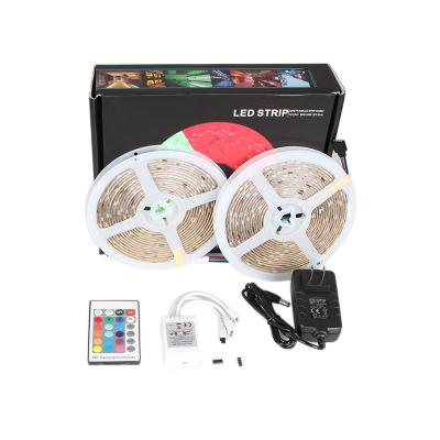 China Residential Amazing Quality 10m 12V 5050 30leds IP65 Flexible RGB Led Kit IR Remote Control for sale