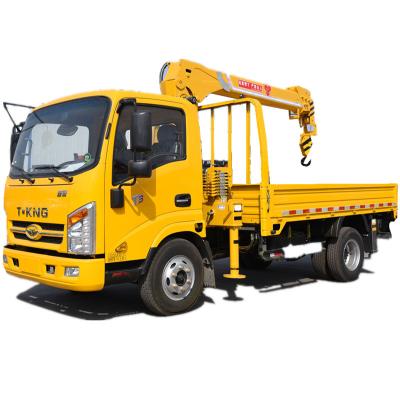 China TRUCK CRANE Integrated Crane Used Truck Crane Construction Machinery Truck-Mounted Crane 3.2ton 4ton 5ton for sale