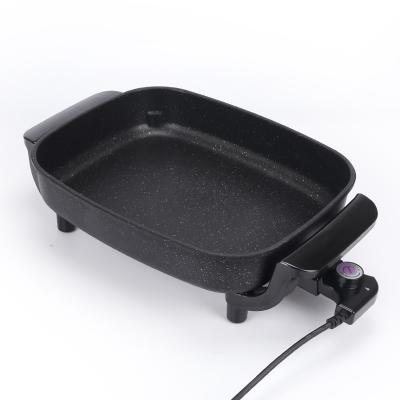 China Durable Cheap Price BBQ Stick Custom Fry Pan Kitchenware Electric Fry Pan Best Non For Party for sale