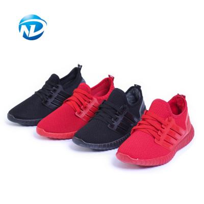 China Light Weight Sports Shoes Lace-up Mesh Fabric Shoes For Ladies for sale