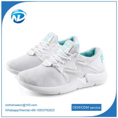 China new design shoes comfortable soft breathable women running sports flying shoes for sale