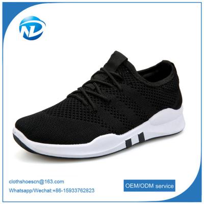 China factory price cheap shoes 2019 New Design Lace-up Textile Fabric Men Sport Running Shoes for sale