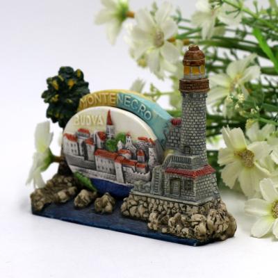 China Europe Customized Design Ideas Montenegro Budva Resin Souvenir 3D Building Model for sale