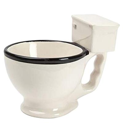 China New Novelty Novelty Toilet 3d Coffee Mug Personality Coffee Tea Ceramic Viable Milk Cup Funny Gifts For Friends for sale