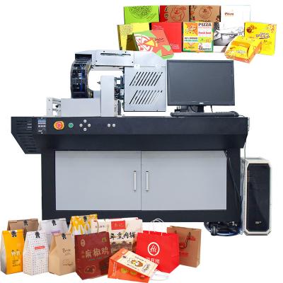 China Garment Shops CHENCH Factory Produced Small Colorful Corrugated Cardboard Digital Printing Machine Single Pass Kraft Bag Printer for sale