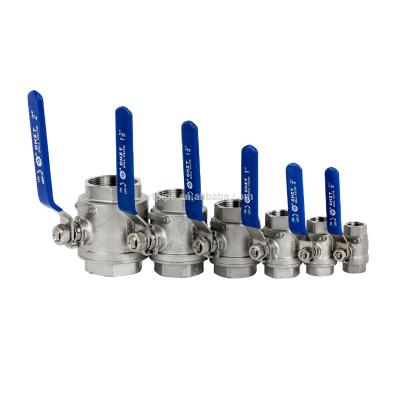 China DN8-DN100 2pc Port Full Thread General Hot Selling Stainless Steel Ball Valve for sale