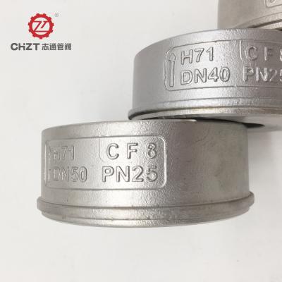 China General ASME Spring Wafer Non Return Valve 1/4 Inch Check Valve 4 Inch Silent Wafer Dual Plate Disc pn25 for sale