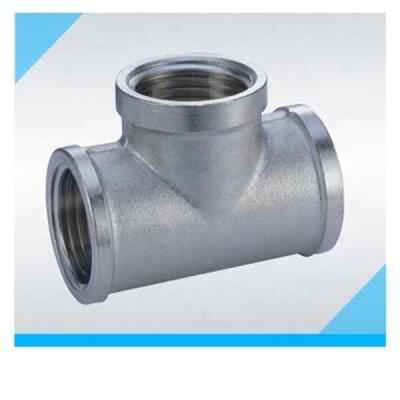 China 3/4 inch stainless steel tee for pipe with standard ASME equal for sale