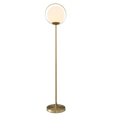 China Modern Post Modern Floor Standing Light Sphere Ball Floor Lamp Living Room Bedside Reading Decoration Glass Floor Lamp for sale