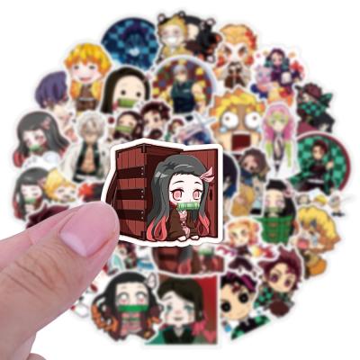 China Waterproof+Eco-friendly Demon Slayer: Kimetsu No Yaiba Anime Cartoon Laptop Stickers Waterproof Skateboard Car Snowboard Bicycle Luggage 50 Pcs Pack for sale