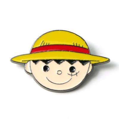 China One Piece Pins Pin Jacket Jewelry Fruit Sabo Luffy Korean Anime Brooches Metal Enamel Badge for sale