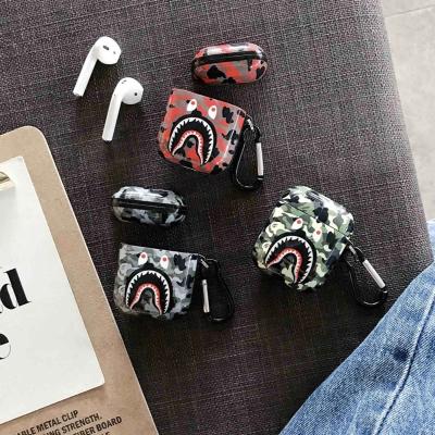 China For Earphone Shark Mouth IMD Headphone Earphone Drop Shipping Case For Airpods Case for sale