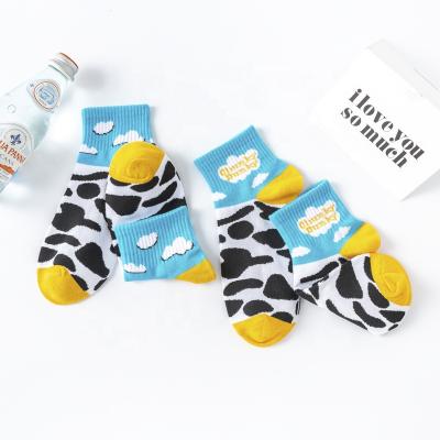 China Free Shipping Antibacterial Pure Cotton Shoes Dairy Cow Decoration Basketball Sports Socks aj for sale