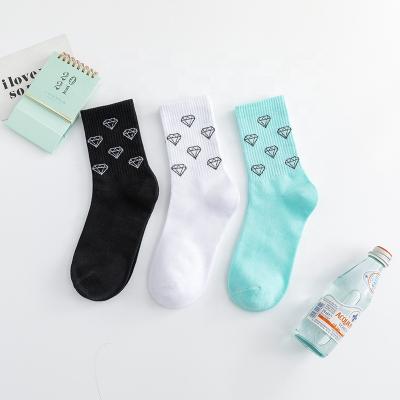 China 2021 wholesale logo unisex pure cotton diamond shoe decoration antibacterial basketball sports aj socks for sale