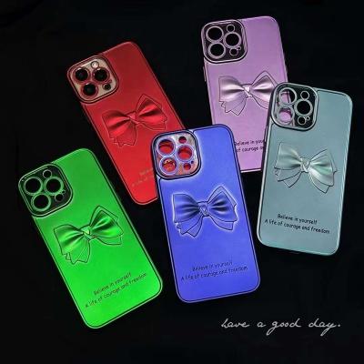 China Wholesale Shockproof Colorful Bowknot Design TPU Case For Iphone XS TPU Phone Case For iphne 13 pro max for sale