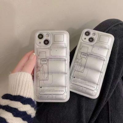 China Wholesale Design Shockproof Cotton Filled Case For iPhone XS TPU Jacket Phone Case For Iphne 13 Pro Max for sale